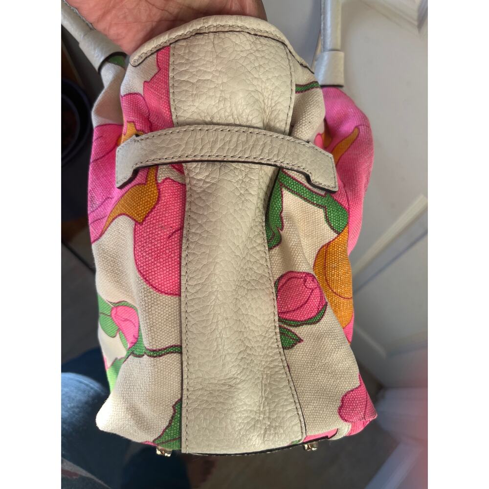 Kate Spade Rare Stevie High Falls Gulabi Floral Canvas Handbag- pls read desc - Picture 9 of 10